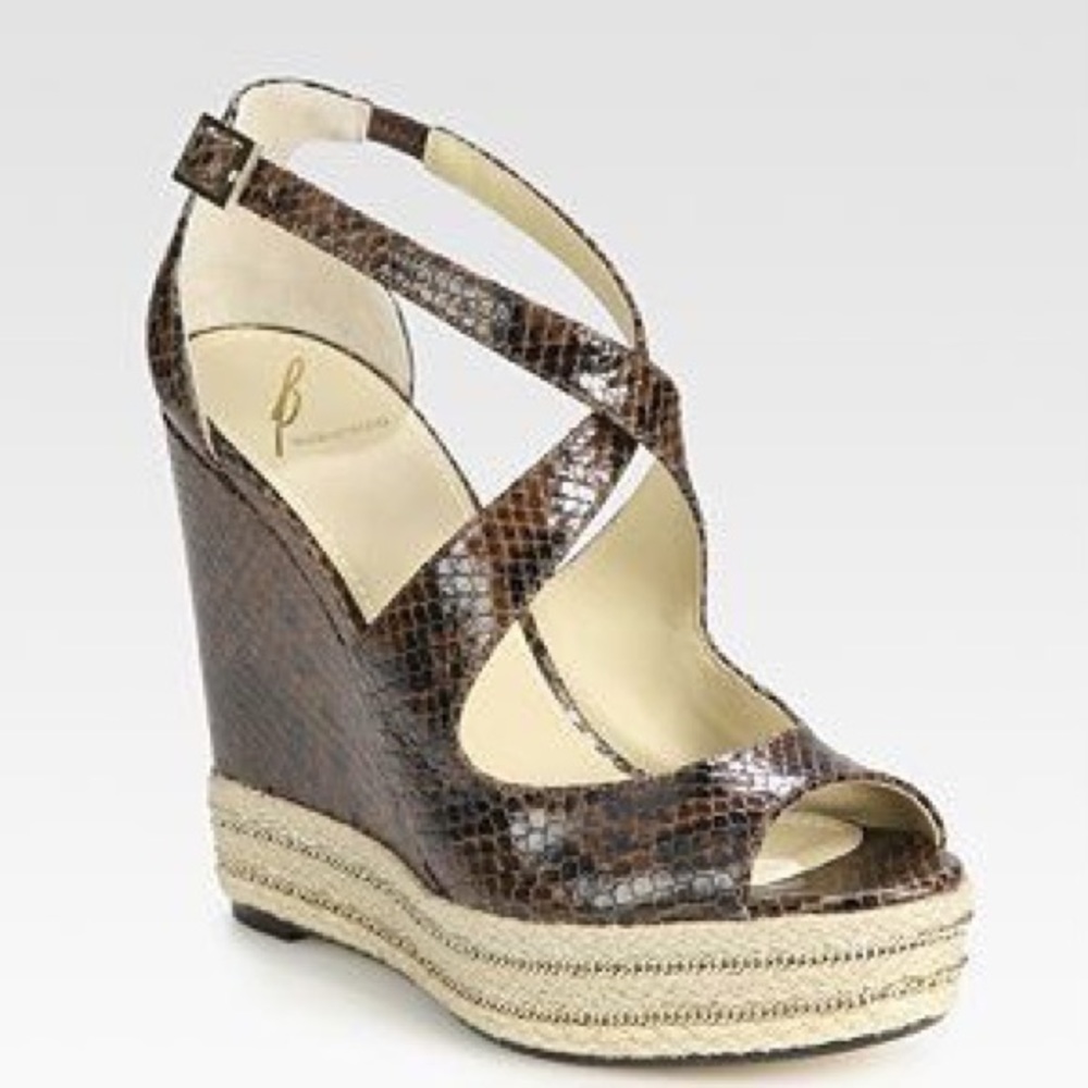 Brian Atwood Dekoda skin platform sandals